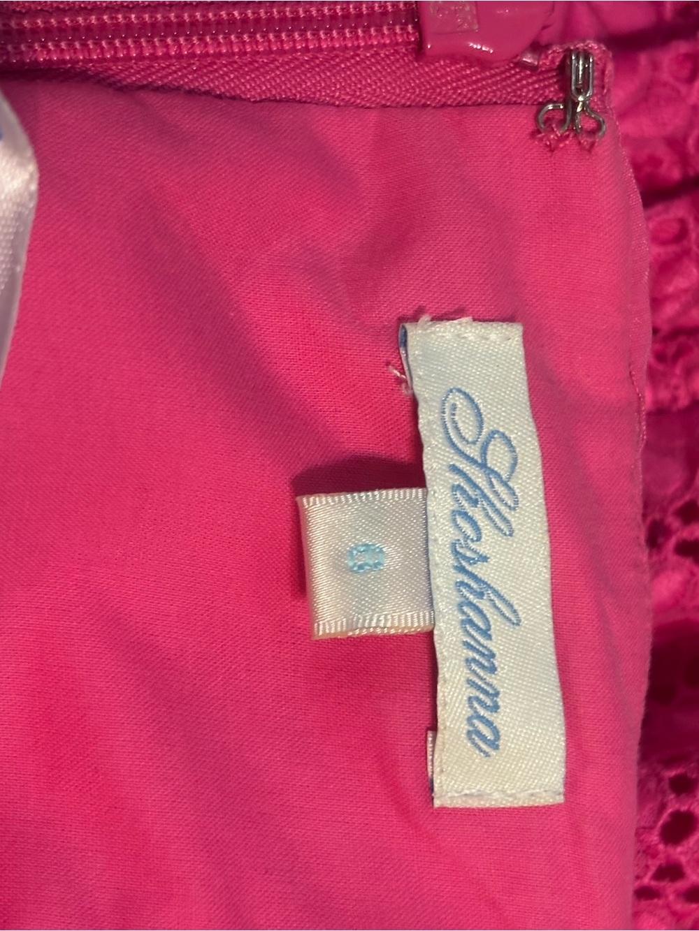 Shoshanna Hot Pink Cotton Dress